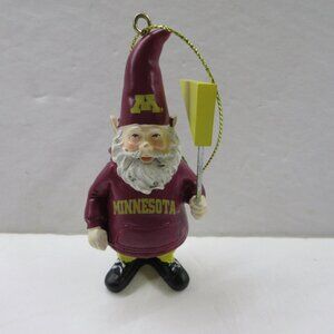 Univ Minnesota Gophers Pennant Gnome Ornament Football Spirit Products PolyResin